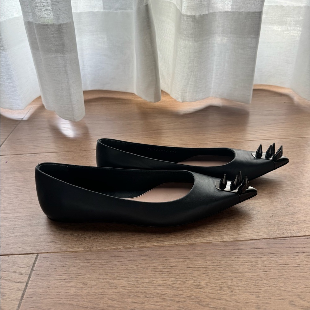 Alexander McQueen pointy flats. Super chic and timeless. WORN TWICE!!! Size 36.5